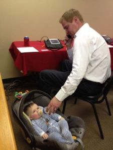 campaigning with baby